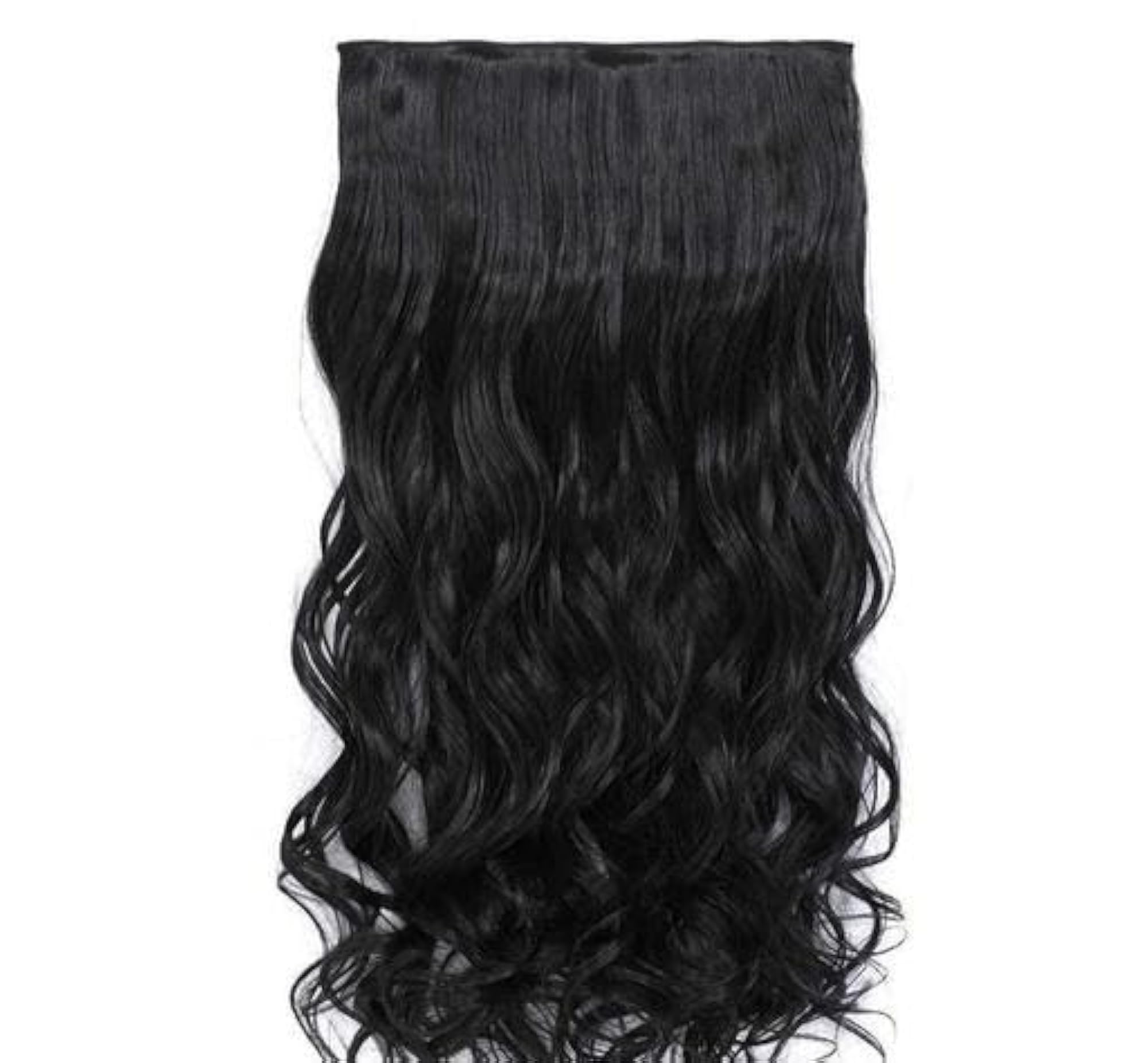 Long Curly Hair Extension with Strong Clip Attachment, Instant Length